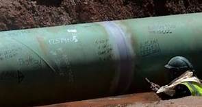 Keystone pipeline showing evidence of construction problems