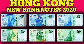 Currency of the world - Hong Kong. Hong Kong dollar. New banknotes of Hong Kong 2020.
