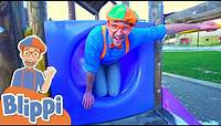 Learning With Blippi At An Outdoor Playground | Educational Videos For Kids