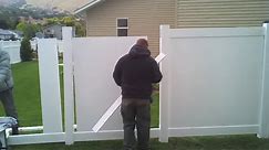 HOW TO INSTALL A VINYL FENCE INSTALLING VINYL FENCE PANELS