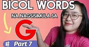 Bicol-Tagalog Translation | 20 Simple and Commonly used Bicol Words | Part 7