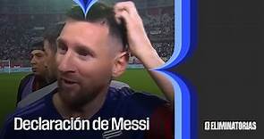 Messi: "Juegue quien juegue no se nota porque hay un estilo" - Perú 0 - 2 Argentina - Eliminatorias