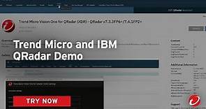 Trend Micro Vision One and IBM QRadar Demo