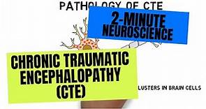 2-Minute Neuroscience: Chronic Traumatic Encephalopathy (CTE)