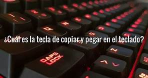 ¿Cuál es la tecla de copiar y pegar en el teclado?