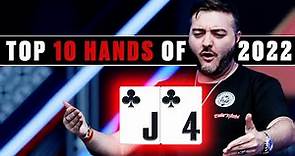 TOP 10 Poker Hands Of 2022 | YEAR REVIEW ♠️ PokerStars