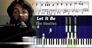 How to play the piano part of Let It Be by Beatles (with sheets)