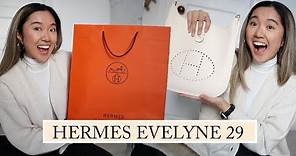 HERMES UNBOXING & REVIEW: Evelyne 29 (Unboxing, How To Style, What It Fits)