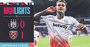 Anderlecht 0-1 West Ham | Scamacca On The Scoresheet Again | Europa Conference League Highlights