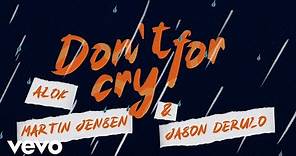 Alok, Martin Jensen, Jason Derulo - Don't Cry For Me (Lyric Video)