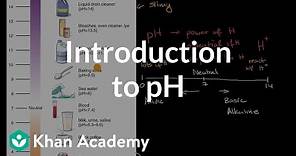 Introduction to pH | Biology foundations | High school biology | Khan Academy