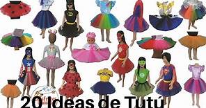 20 Ideas de tutús o faldas de tul. Ideas de disfraces para niños.