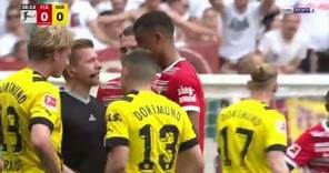 What a red Card❌ to Felix Uduokhai, Fc Augsburg vs Borrusia Dortmund see what happened