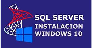 SQL Server 2019 & SSMS Instalación en Windows 10