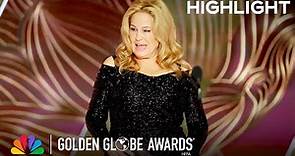 Jennifer Coolidge Worried About Mispronouncing Names at the 2023 Golden Globe Awards | NBC