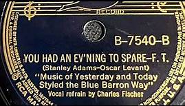 You Had An Ev’ning To Spare - Blue Barron and His Orchestra 1938