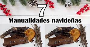 7 MANUALIDADES NAVIDEÑAS RÚSTICAS 2020 // 7 Christmas crafts // Artesanato de Natal