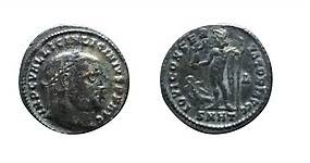 The Follis Coin of the Ancient Roman Emperor Licinius I
