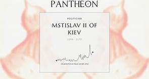Mstislav II of Kiev Biography - Grand prince of Kiev (died 1170)