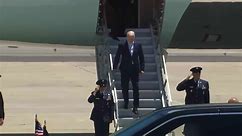 Raw: President Joe Biden arrives in California