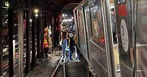 Two subway trains collide in Manhattan injuring dozens, causing delays