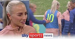 Alex Greenwood says she is 'all right' following World Cup training injury scare