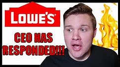 Lowe's CEO Responds To Allegations! | He Doesn't Get It | Lowes