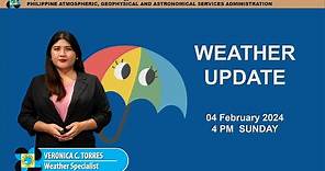 Public Weather Forecast issued at 4AM | February 04, 2024 - Sunday