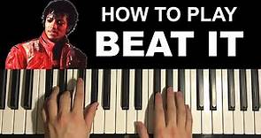 Michael Jackson - Beat It (Piano Tutorial Lesson)