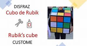 Como Hacer Disfraz cubo de rubik (How to make a Rubik´s cube custome)