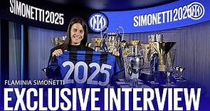 FLAMINIA SIMONETTI | EXCLUSIVE INTER TV RENEWAL INTERVIEW | #Simonetti2025 #InterWomen ⚫🔵