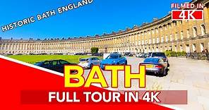 [4K] BATH ENGLAND Walking Tour | Full Tour of Bath UK - Roman Baths, The Abbey & Royal Crescent