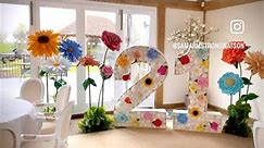 Giant Flowers can stand alone or dislplayed with balloon arch/wall #oversizedflowers #giantflowers #partydecorideas #giantflowers #birthdaypartyideas 🍾#prophire | Enchanted Settings