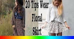 20 Style Tips On How To Wear Floral Skirts In The Winter