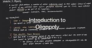 Introduction to Oligopoly