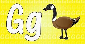 Letter G Song for Kids - Words that Start with G - Animals that Start with G