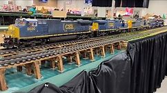 North East Large Scale Train Show on the massive New Hampshire Garden Railway Society layout