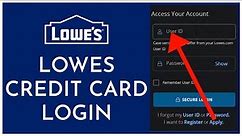 How To Login Lowes Credit Card Account (2023) | Lowes Credit Card Sign In