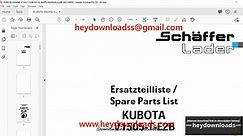 Kubota V1505-T-E2B Spare Parts List Manual - PDF DOWNLOAD