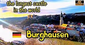 Experience the ultra-long Burghausen and the longest castle in the world | Burghausen Germany | 4K 🚶
