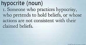 hypocrite - definition