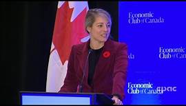 Foreign Affairs Minister Mélanie Joly delivers speech amid global conflicts – October 30, 2023