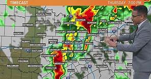 DFW severe weather forecast: Hour-by-hour timing