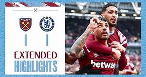 Extended Highlights | Emerson Goal Earns The Hammers A Point | West Ham 1-1 Chelsea | Premier League