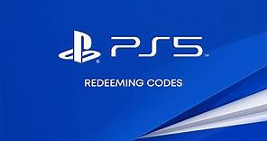 Redeeming Codes on PS5 Consoles