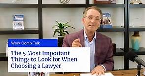How Do You Choose the Best Workers' Compensation Lawyer for Your Case?