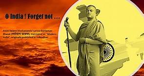 O India ! Forget not!! //Swami Vivekananda//Bartaman Bharat//Udbodhan