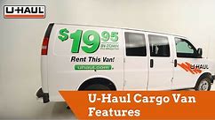 U-Haul Cargo Van Features
