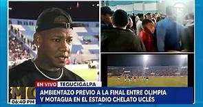 Romell Quioto presente en el estadio en la gran final de fútbol hondureño