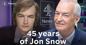Looking back: Jon Snow's remarkable 45-year career